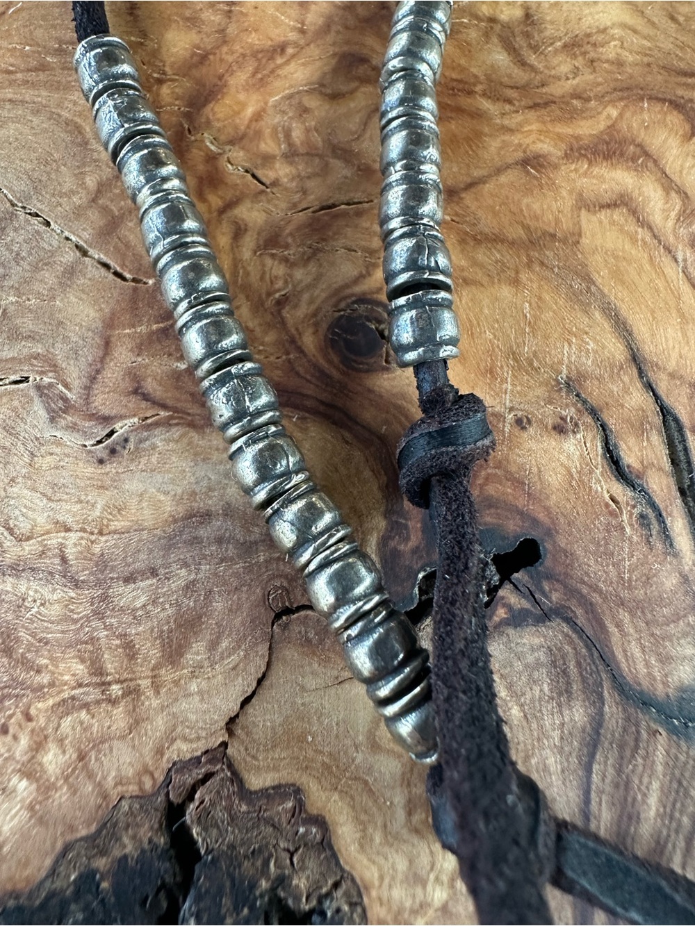 Sundance Catalog Lonestar Lariat Necklace White Bronze Boho - Picture 7 of 10